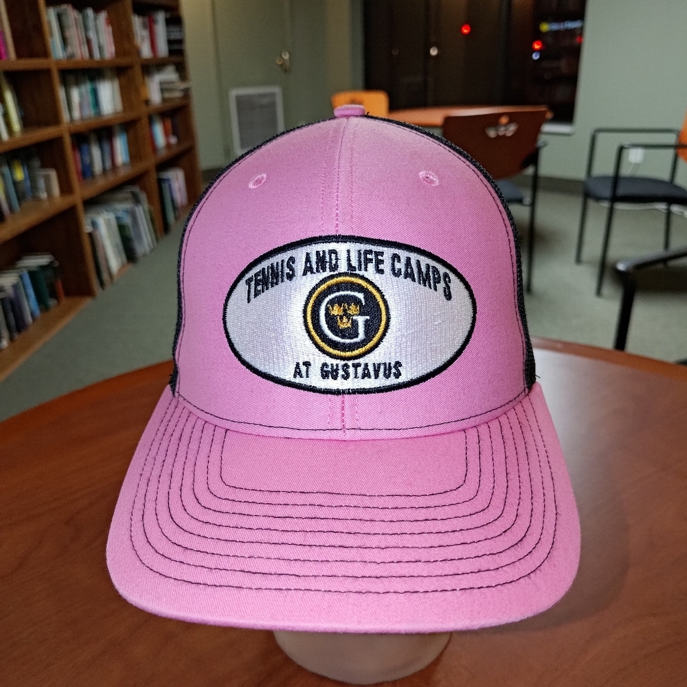 Tennis & Life Camps At Gustavus Embroidered Trucker Mesh Snapback Hat Cap